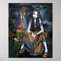 Recorde-me poster aciganado neo boémio de Fae da c