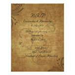Redemoinho antigo de Teastain do vintage que Weddi Convite