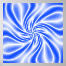 Redemoinho azul psicadélico posteres