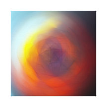 Redemoinho do nascer do sol impressão de canvas envolvidas