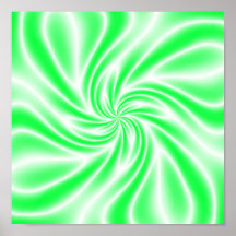 Redemoinho verde psicadélico posters