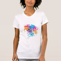 Redemoinhos coloridos tshirts