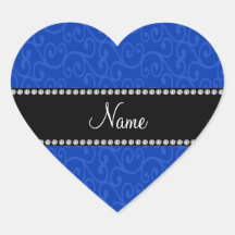 Redemoinhos conhecidos personalizados do azul adesivo