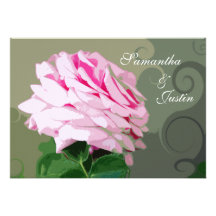 Redemoinhos do rosa do rosa que Wedding o convite 