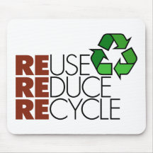 Reduza o reciclar reusar mousepads