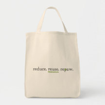 Reduza. Reusar. Repaw. Bolsas De Lona