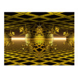 Reflexões do ouro cartao postal
