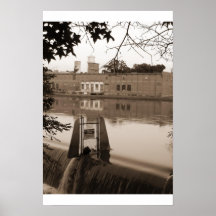 Reflexões na água poster
