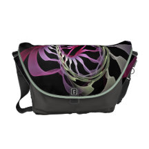 Refrigere a bolsa mensageiro abstrata do fractal