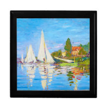 Regata em Argenteuil Claude Monet Porta Jóias