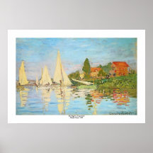 Regata em Argenteuil por Claude Monet Posteres