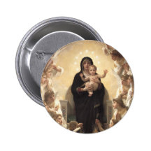 Regina Angelorum por Bouguereau, anjos do Victoria Pins