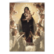 Regina Angelorum por Bouguereau, anjos do Victoria Cartoes