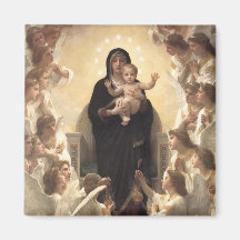 Regina Angelorum por Bouguereau, anjos do Victoria Ima