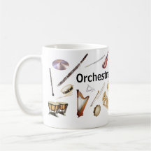 Registro. 11 onças. Caneca orquestral dos instrume