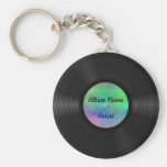 Registro de vinil feito sob encomenda chaveiros