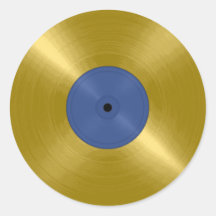 Registro do ouro com etiqueta azul adesivo