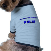 Regra de gerentes da informação! roupa para pets