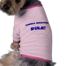 Regra de gerentes do cinema! camiseta para caes