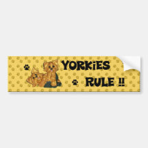 Regra de Yorkies!! Autocolante no vidro traseiro Adesivos