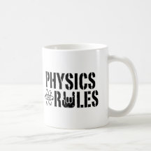 Regras da física canecas