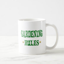 Regras de jardinagem canecas