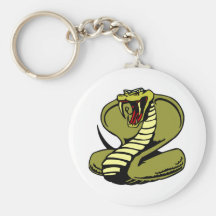 Rei cobra branco chaveiro