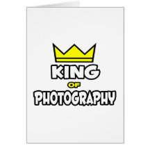 Rei da fotografia cartões