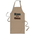 Rei do CHURRASCO da grade que cozinha o avental do
