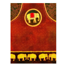 Reino do elefante cartoes postais