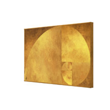 Relação dourada, espiral de Fibonacci Impressão De Canvas Esticadas