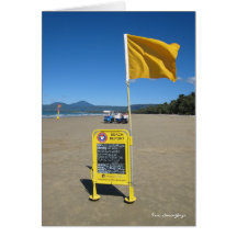 Relatório australiano da praia cartões