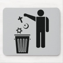 Religião Wastebin Mousepad