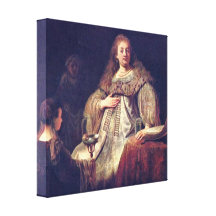 Rembrandt Harmenszoon camionete Rijn - artemísia Impressão De Canvas Envolvidas