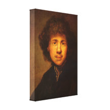 Rembrandt Harmenszoon camionete Rijn - Auto-Retrat Impressão De Canvas Envolvidas