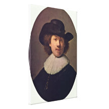 Rembrandt Harmenszoon camionete Rijn - Auto-retrat Impressão Em Canvas