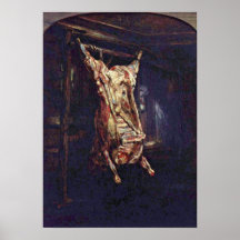 Rembrandt Harmenszoon camionete Rijn - boi Slaught Impressão