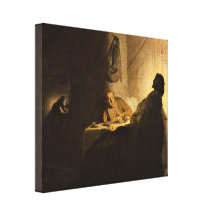 Rembrandt Harmenszoon camionete Rijn - cristo Impressão De Canvas Esticada
