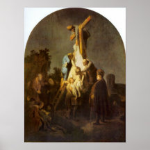 Rembrandt Harmenszoon camionete Rijn - crucificaçã Posteres