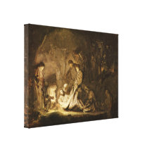 Rembrandt Harmenszoon camionete Rijn - Entombment Impressão Em Canvas