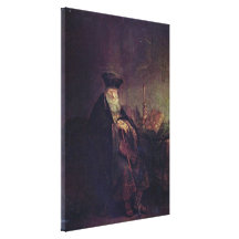 Rembrandt Harmenszoon camionete Rijn - figura bíbl Impressão Em Canvas