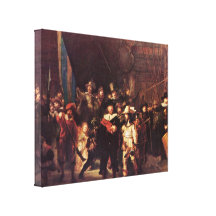 Rembrandt Harmenszoon camionete Rijn - o relógio d Impressão De Canvas Envolvida