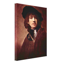 Rembrandt Harmenszoon camionete Rijn - retrato Impressão Em Tela Canvas