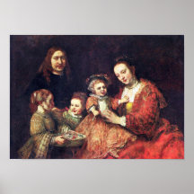 Rembrandt Harmenszoon camionete Rijn - retrato da  Posters