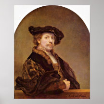 Rembrandt Harmenszoon camionete Rijn - retrato de  Posteres