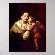 Rembrandt Harmenszoon camionete Rijn - Venus e Cup Posteres