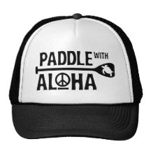 Reme com Aloha o chapéu do camionista em preto/bra Bonés