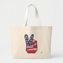 Remendo do sinal de paz bolsa para compras