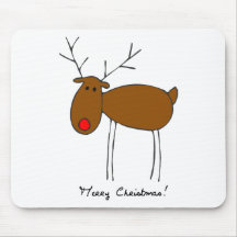 Rena do Feliz Natal Mouse Pad
