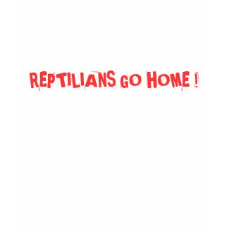 REPTILIANS GO HOME shirt